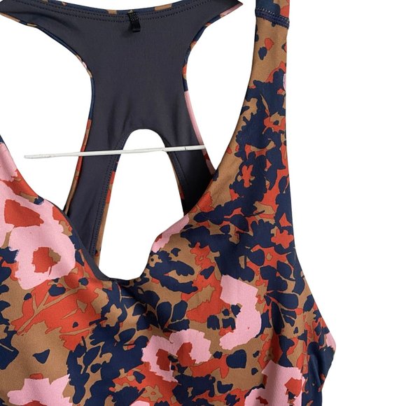 Prana Locano Bra Tank Top Swim Top Pink Floral S - Picture 6 of 9